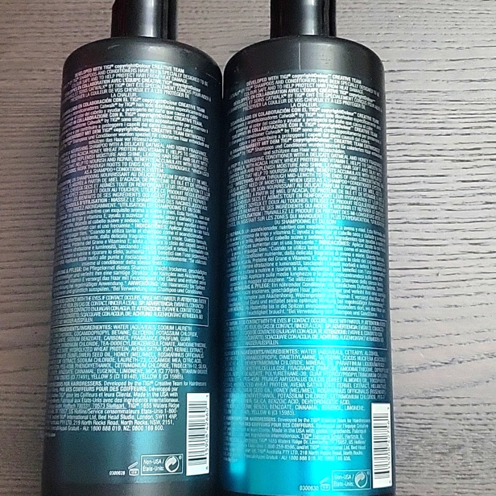 New! SET of Catwalk By TIGI Amazing Oatmeal & Honey Shampoo and Conditioner - Picture 2 of 2